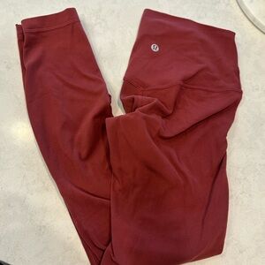 Lululemon Red Leggings